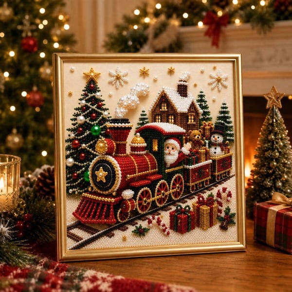 PearlCraft – Premium 3D Christmas Diamond Painting Kit