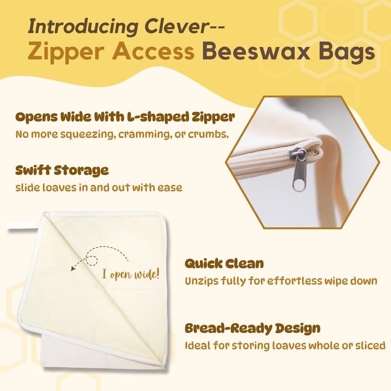 FreshHive – Beeswax Cotton Bread Storage Bag