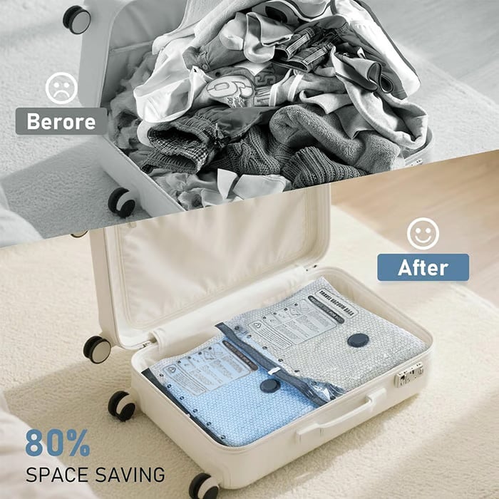 PackEase – Cordless Travel Storage Vacuum Bags