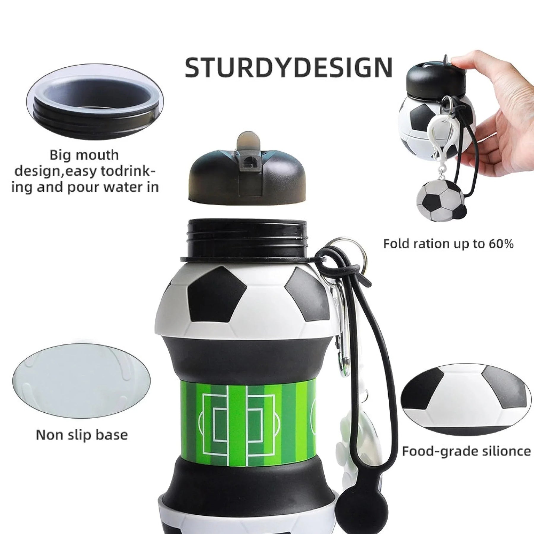 SportSip – Collapsible Sports Ball Silicone Cup