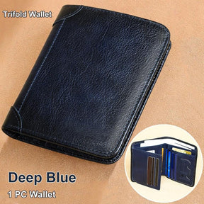 LumeVault – Premium Top-Grain Leather Security Wallet