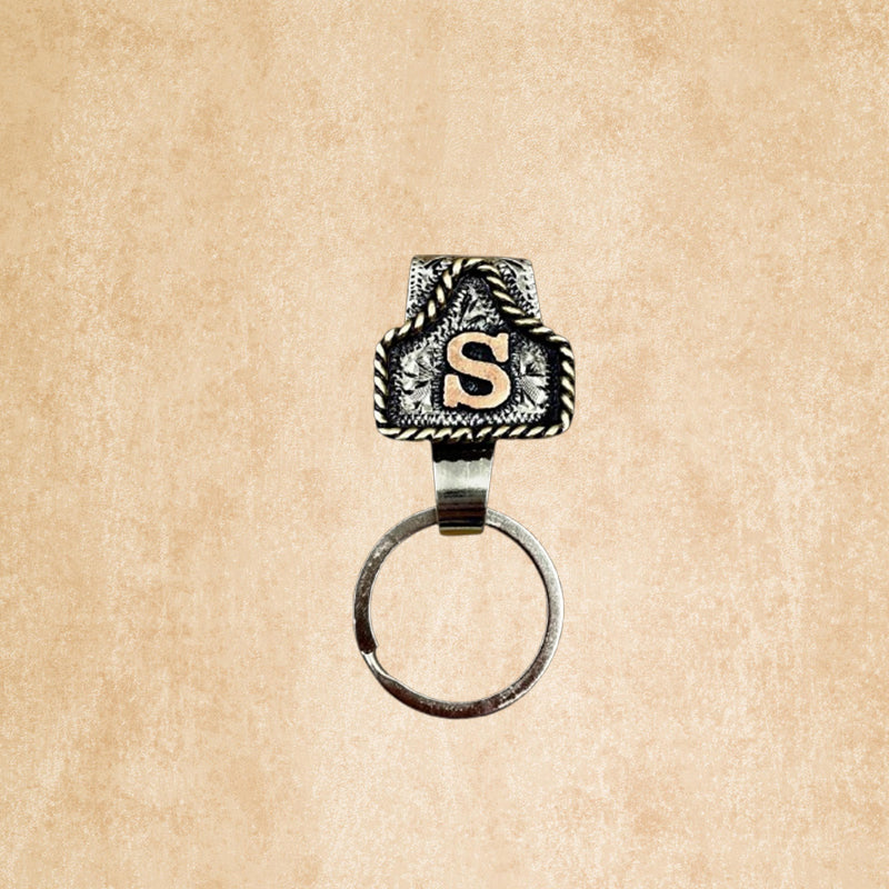 RodeoKey – Western Initial Key Clip