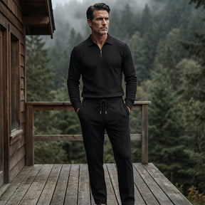 UrbanEase – Breathable Waffle Knit Lounge Set for Men