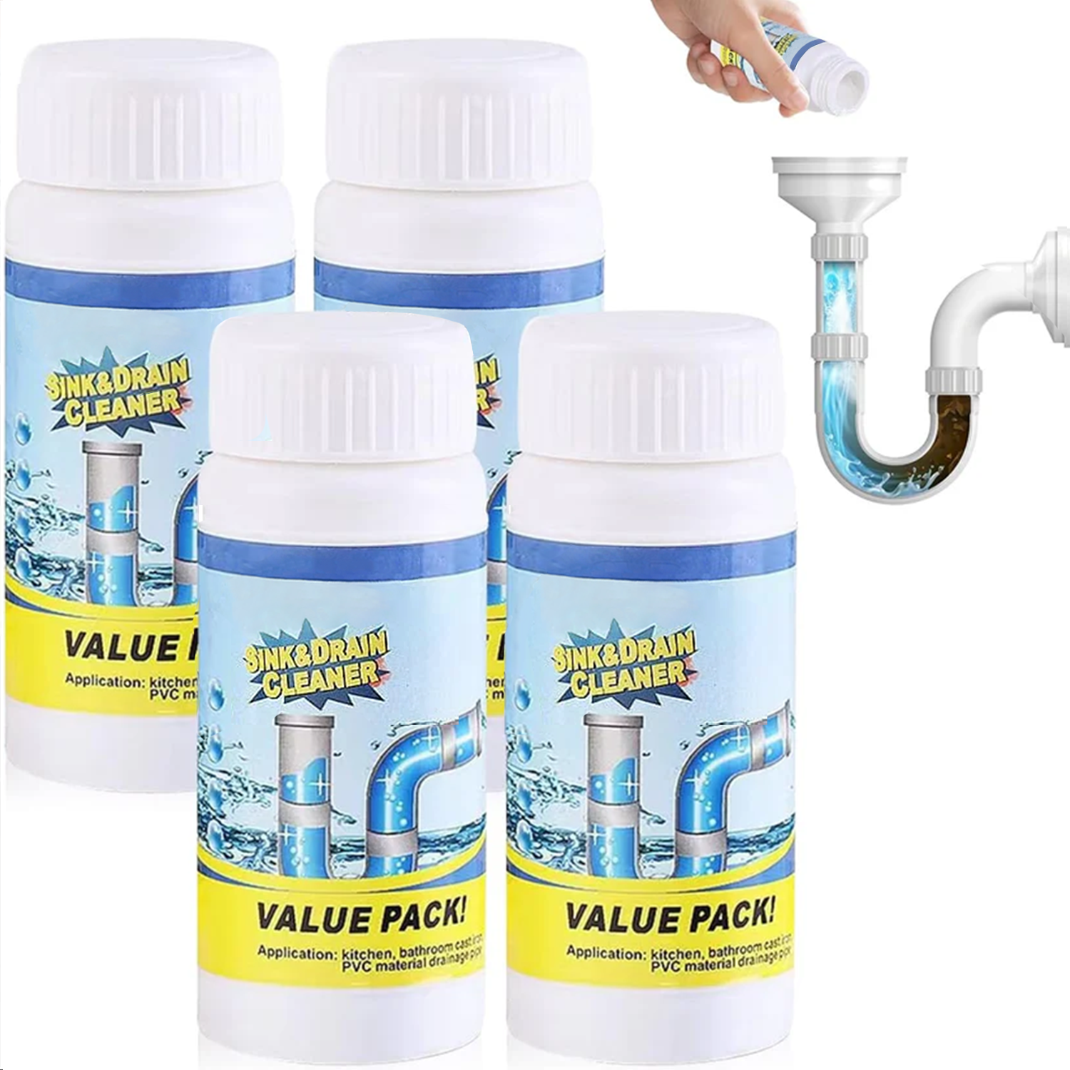 LAST DAY 50% off✨ Powerful Sink Drain Cleaner - All-Purpose Pipe Dredging Powder for Home