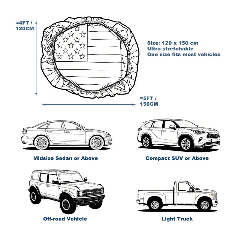FreedomDrive – 250th Anniversary Car Hood Cover