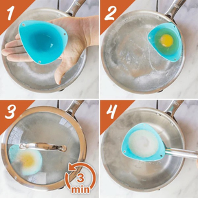 PoachPro - Easy Silicone Egg Poacher (Set of 4)