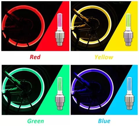 NeonSpin Lights – LED Tire Valve Glow
