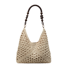 PalmAura - Straw Shoulder Bag