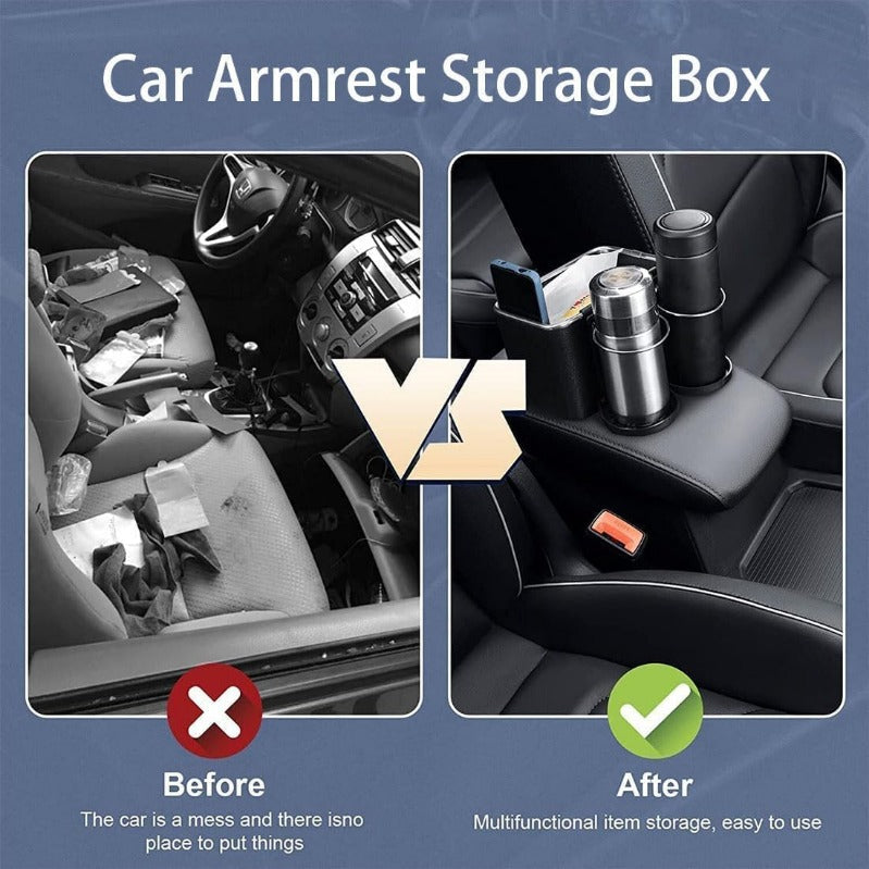 RoadNest Pro – Armrest Storage Solution