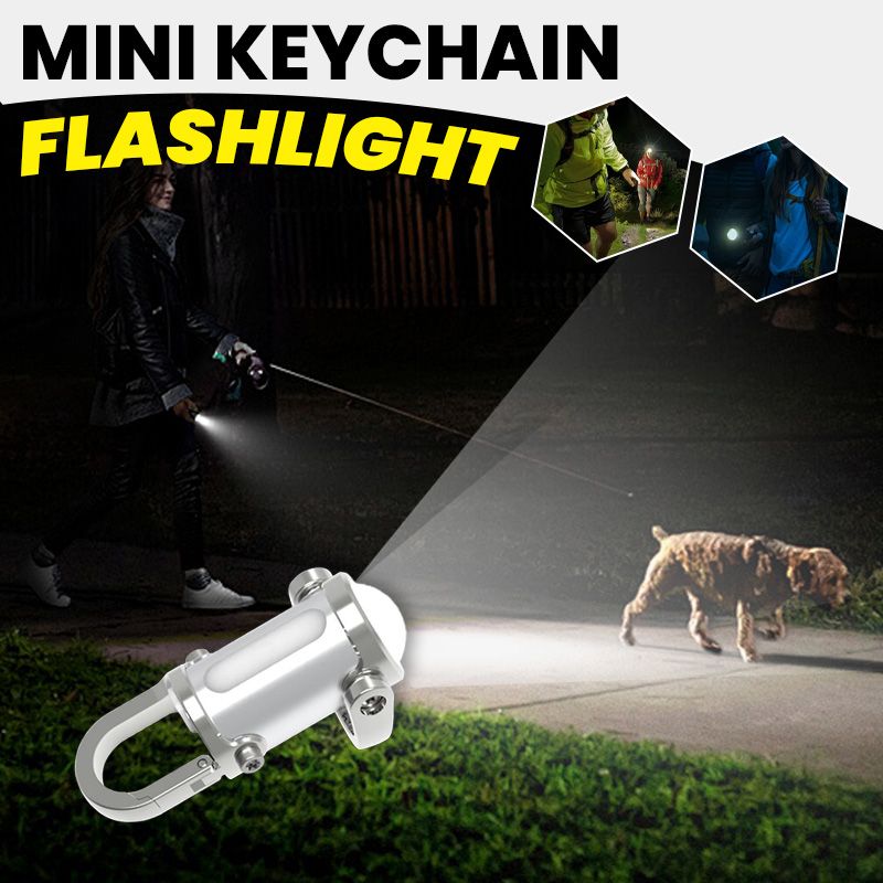 AuraBeam –  Super Bright 1200LM Mini Keychain Flashlight