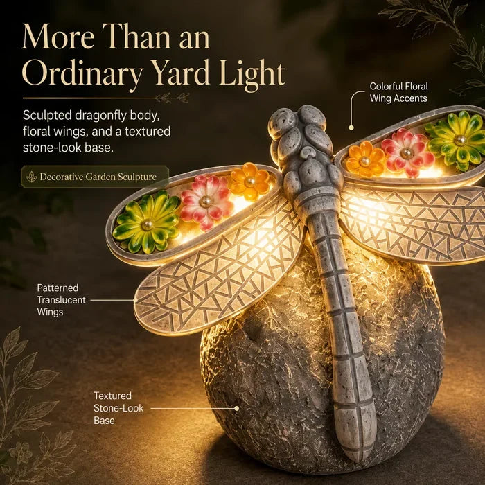 GlowWing – Solar Dragonfly Garden Light