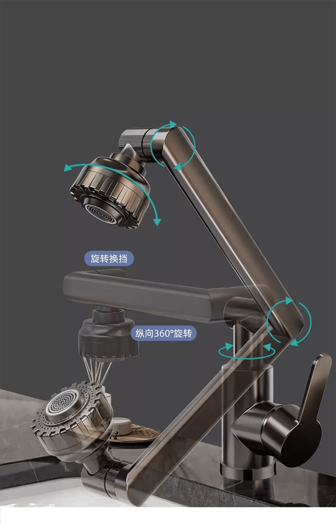 UltraFlow – Rotating Kitchen Sink Tap
