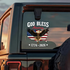 LibertyFlight – God Bless America Eagle Window Sticker