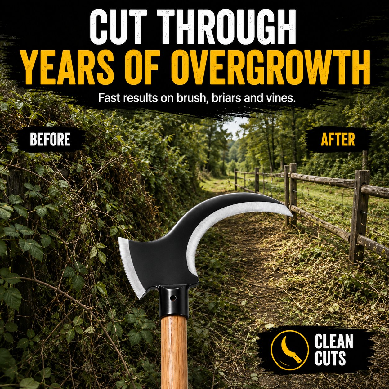 TimberClaw – Dual-Edge Clearing Axe
