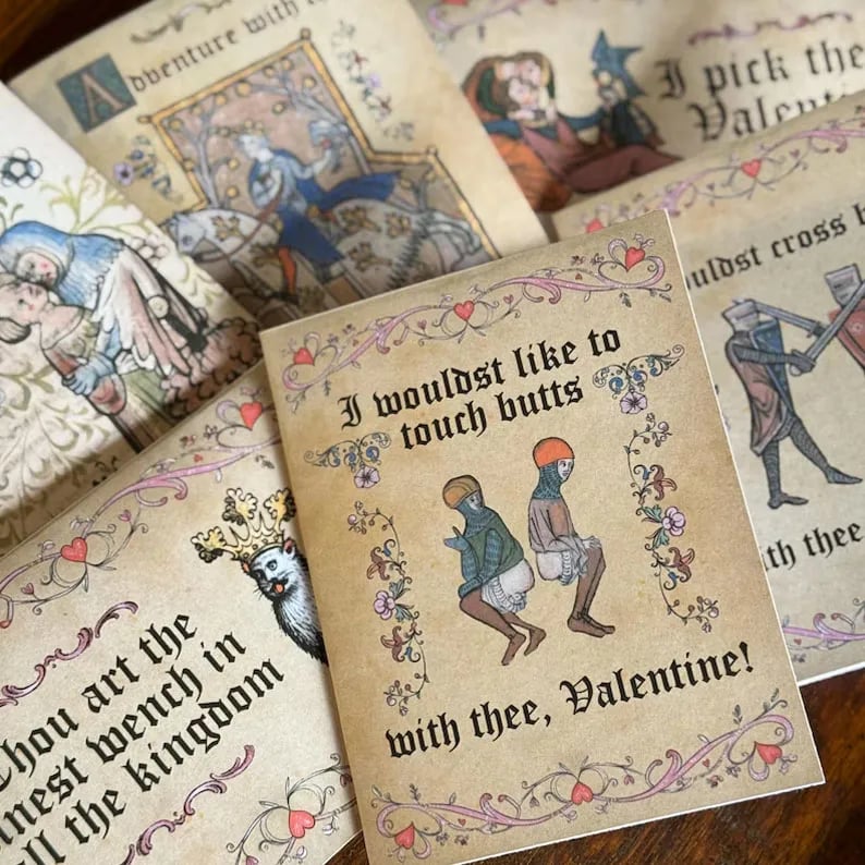🔥HOT SALE 50% OFF -Medieval Valentine's Cards