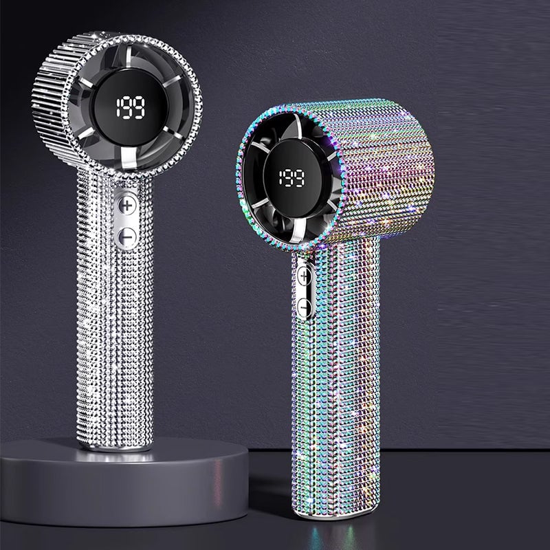 BreezeLux – Luxury Rechargeable Handheld Turbo Fan
