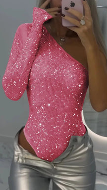 MoonlightGleam - Elegant Party Top