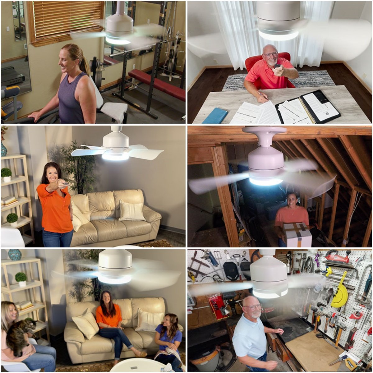 SmartBreez PRO | 2-in-1 Ceiling Fan & LED Light
