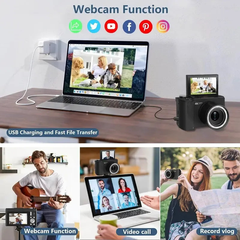 SnapMaster – High-Resolution 4K Digital Camera