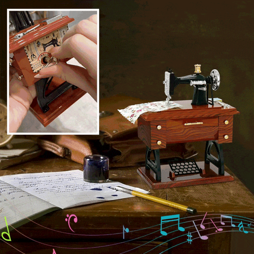 MemoirBox – Retro Sewing Machine Music Box