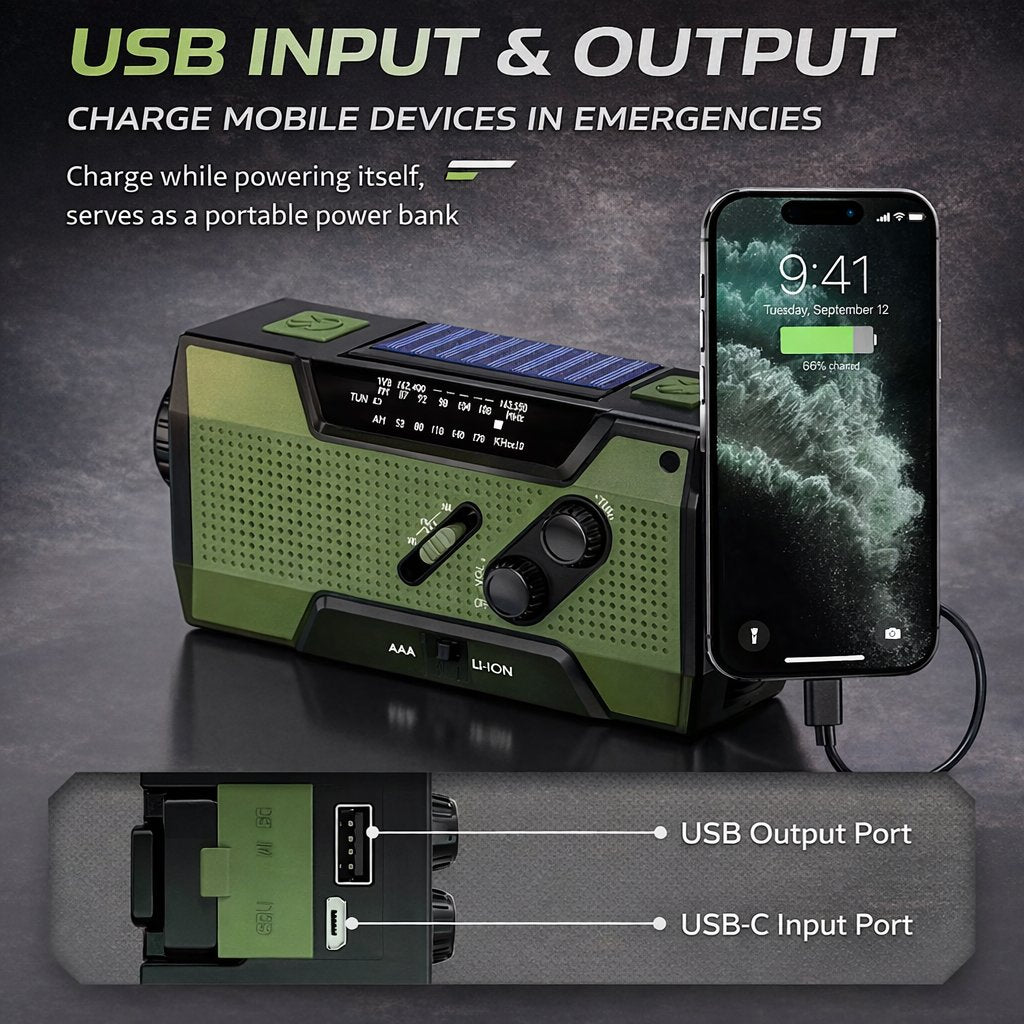 PowerCast Elite – 4-in-1 Emergency Radio