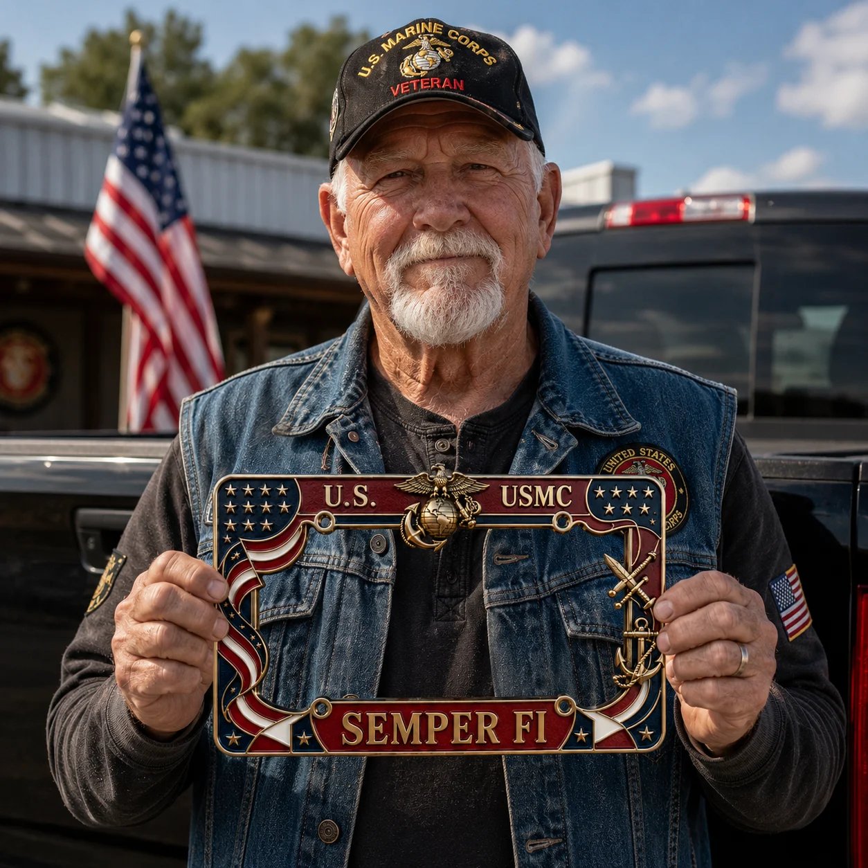 MarinePride – Semper Fi Auto Frame