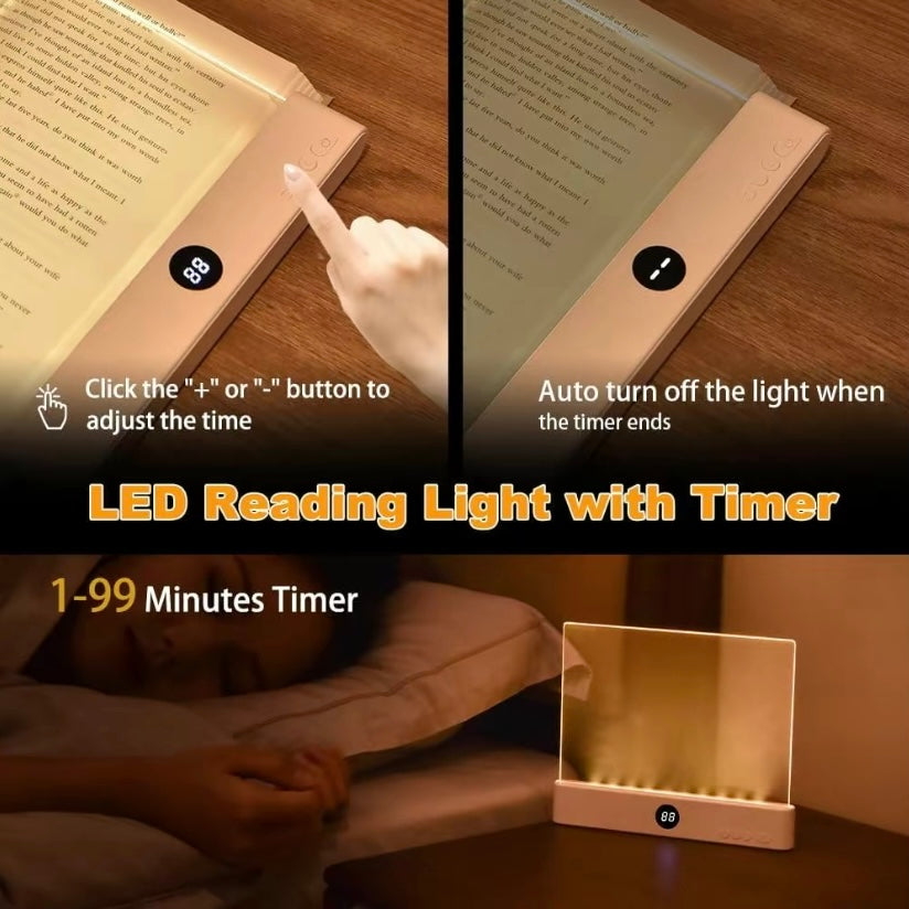NightLume – Clear LED Rechargeable Reading Lamp