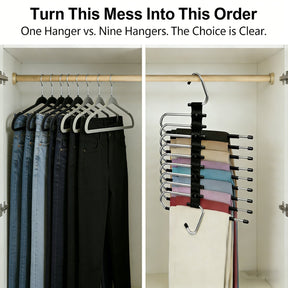 ClosetMax – 9-Tier Hanging Pants Organizer