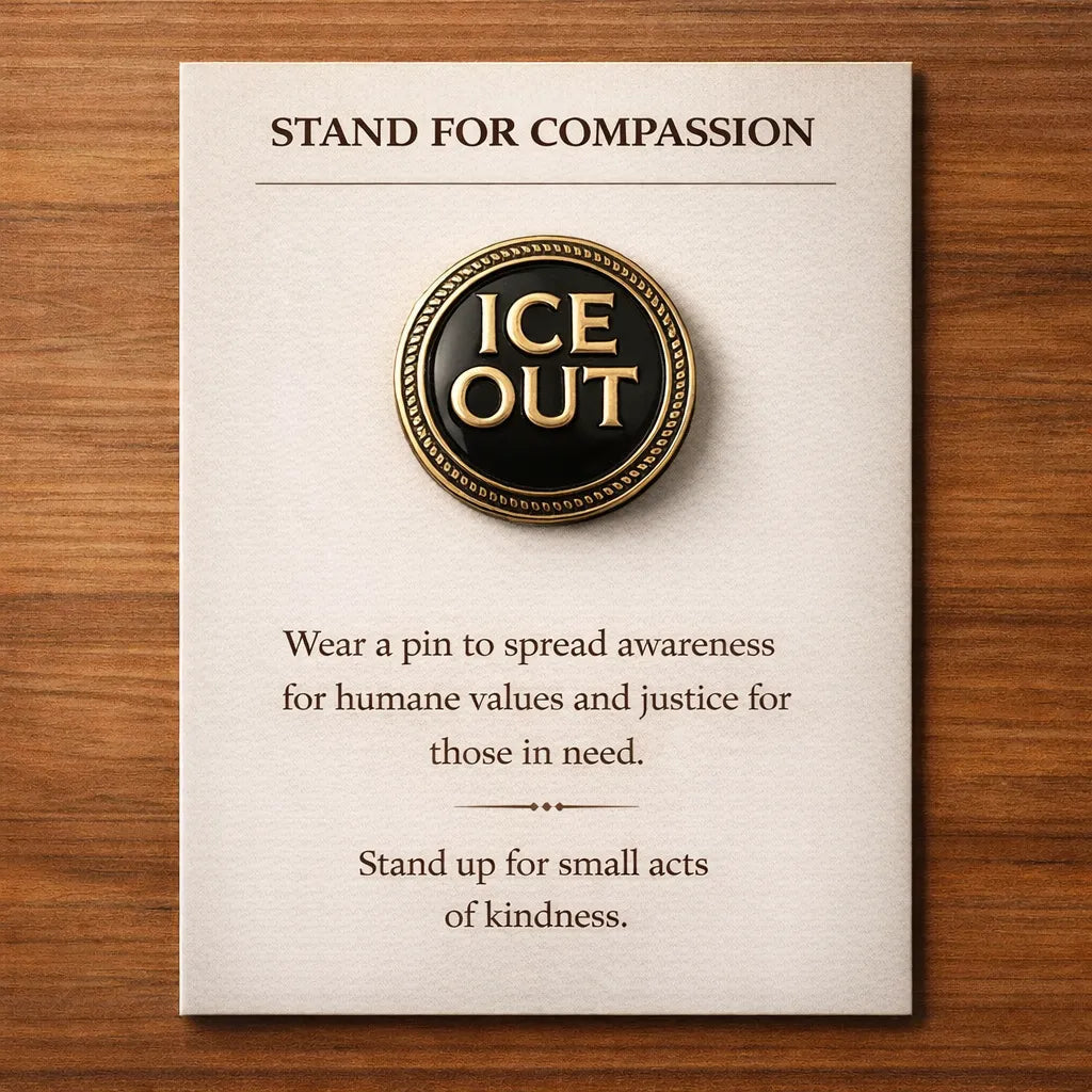 LumeIce – Compassion Crystal-Encrusted Lapel Pin