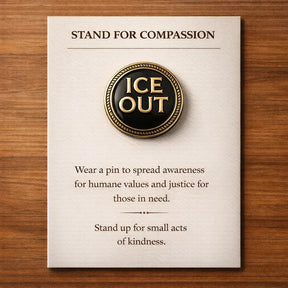 LumeIce – Compassion Crystal-Encrusted Lapel Pin