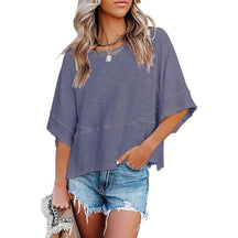 PureEase – Oversized Crewneck Comfort Summer Top