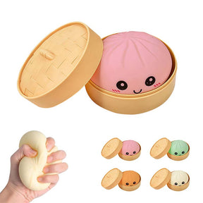 SquishJoy – Ultra-Rare Rainbow Smiling Dumpling Squishy Toy