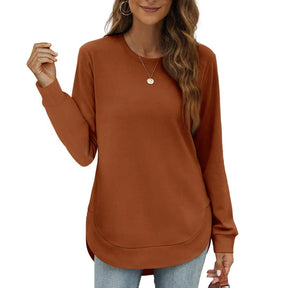 CurveFit – Soft Crewneck Sweatshirt All Day Comfort