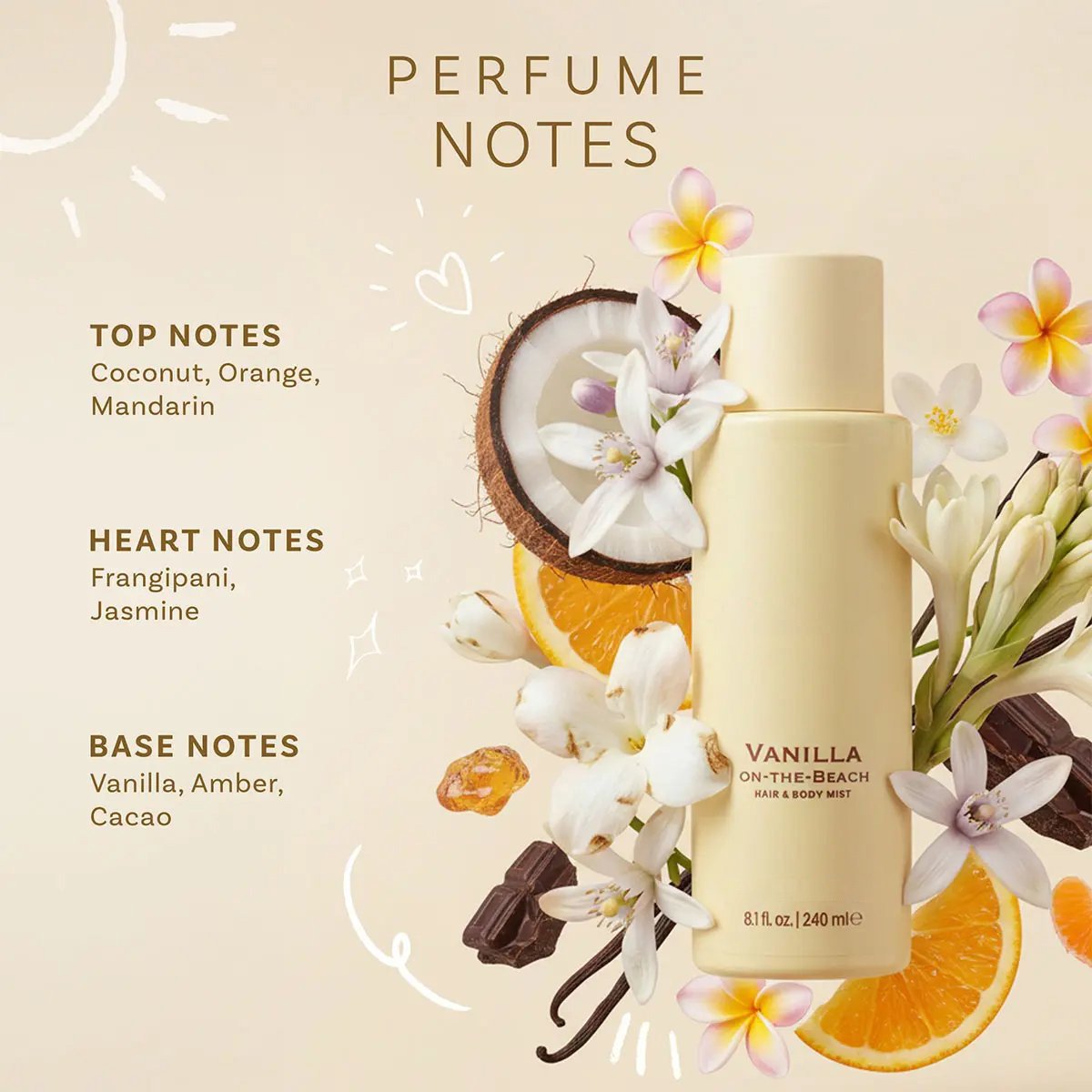 CocoVanilla – Tropical Hair & Body Mist
