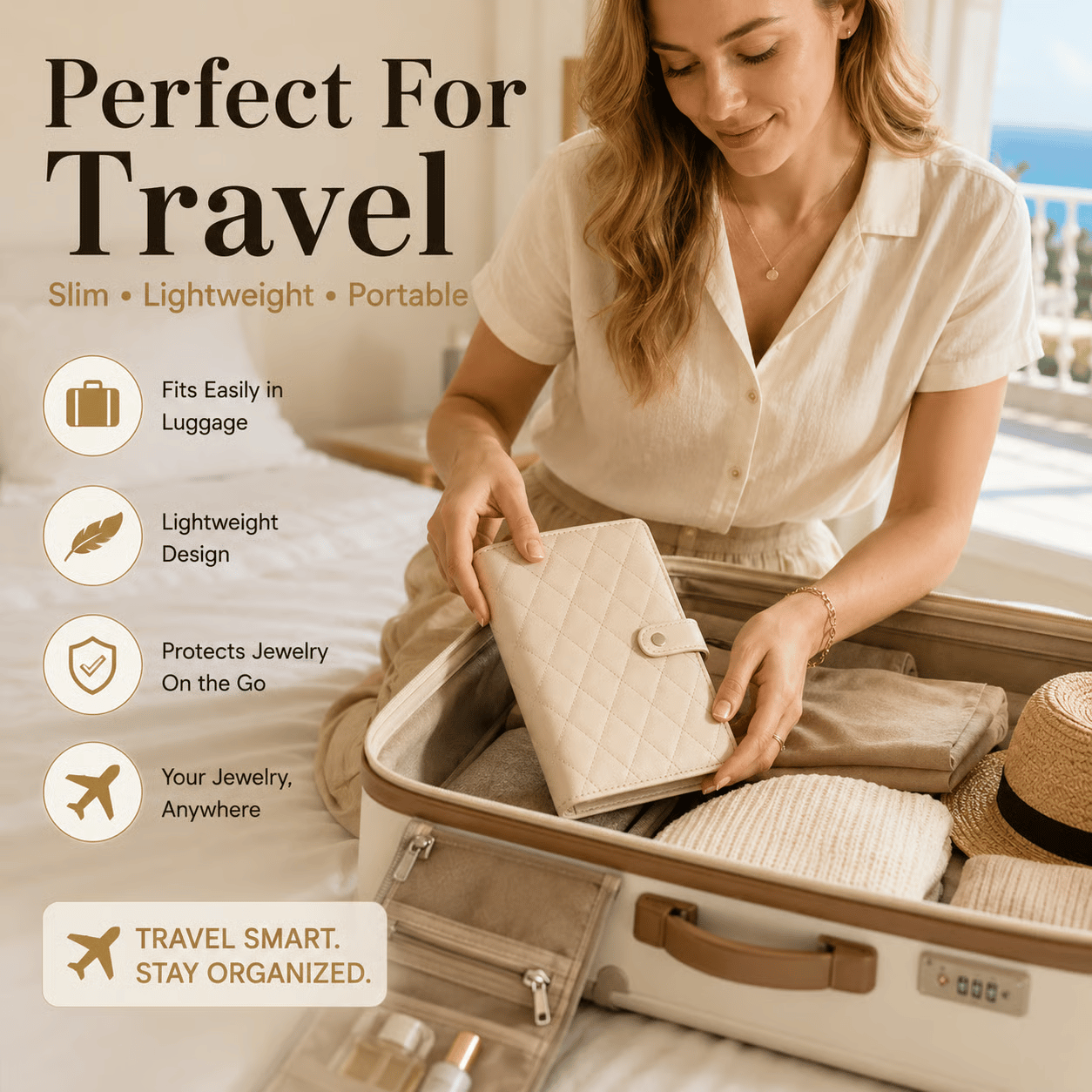LunaVault - Portable Jewelry Organizer Book