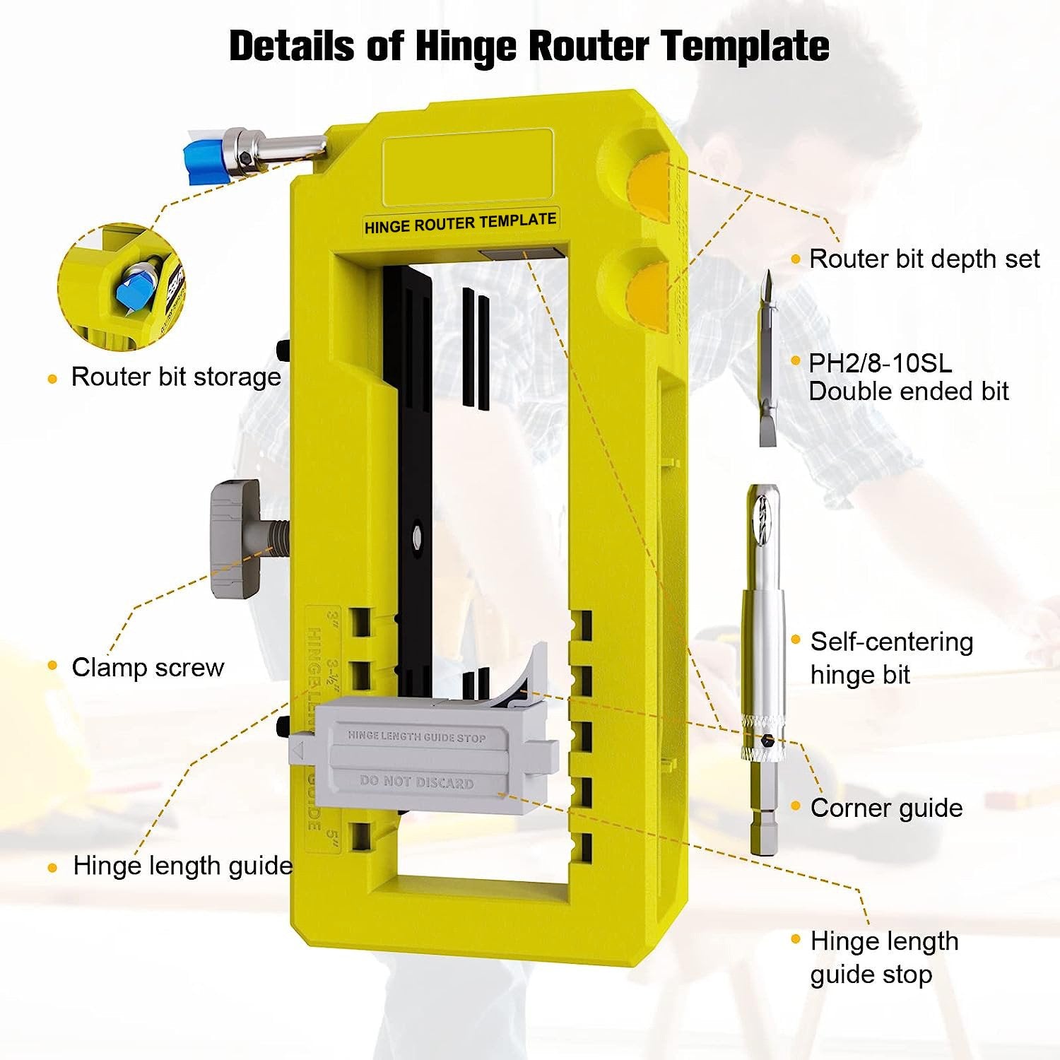 DoorFit ProJig – Hinge Installation Template