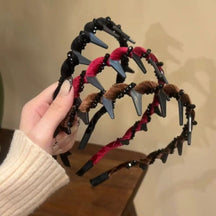 SkullGlam – Retro High Pearl Skull Headband