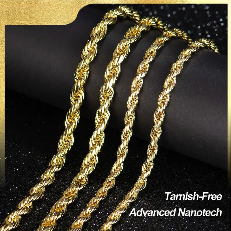 RadiantLoop – Elegant Twisted Rope Statement Necklace