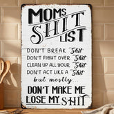 MamaRules – Rustic Funny Home Sign