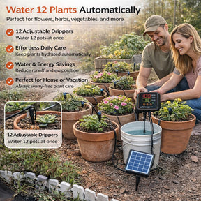 💧 12-Plant Solar Drip Irrigation Kit 🔥