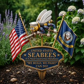CanDoLegacy – US Navy Seabees Tribute Garden Stake