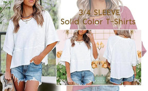 PureEase – Oversized Crewneck Comfort Summer Top