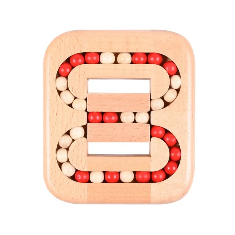 TwistCraft – Magic Bean Rotating Wooden Puzzle Toy