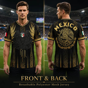 GoldStrike – Mexico Inspired Performance Fan Jersey