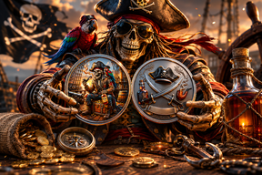 RumRaider – Double-Sided Pirate Challenge Coin