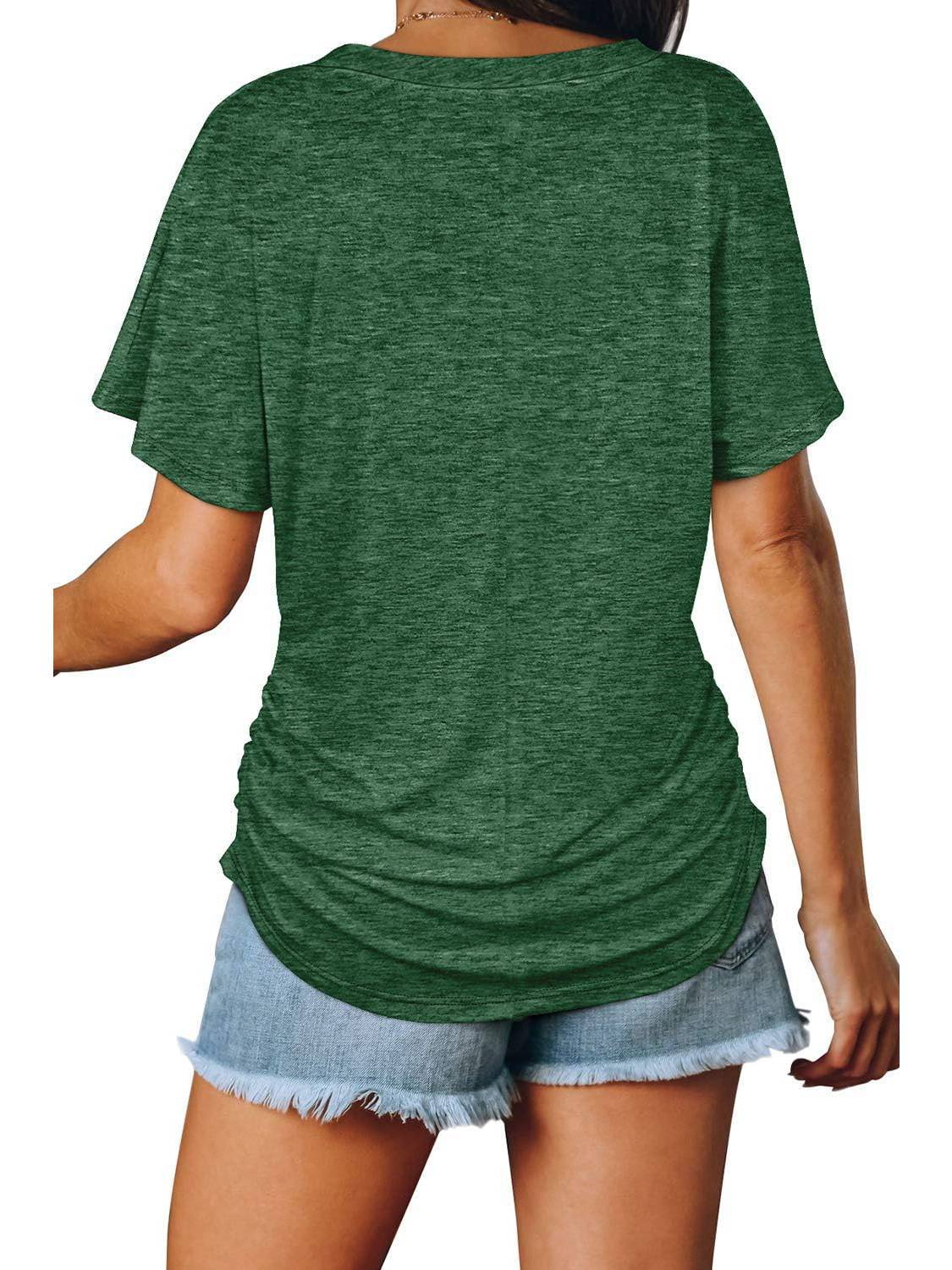 LunaFlow – V-Neck Loose Fit Top