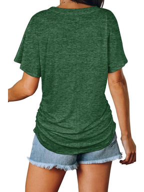 LunaFlow – V-Neck Loose Fit Top