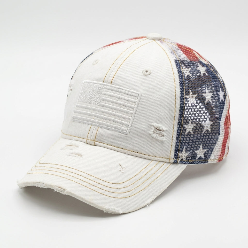 LibertyMesh – American Flag Ponytail Hat