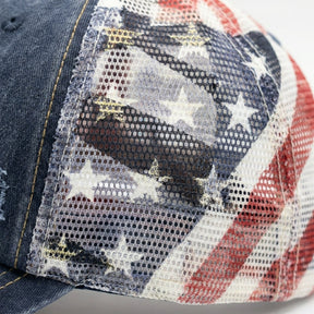LibertyMesh – American Flag Ponytail Hat