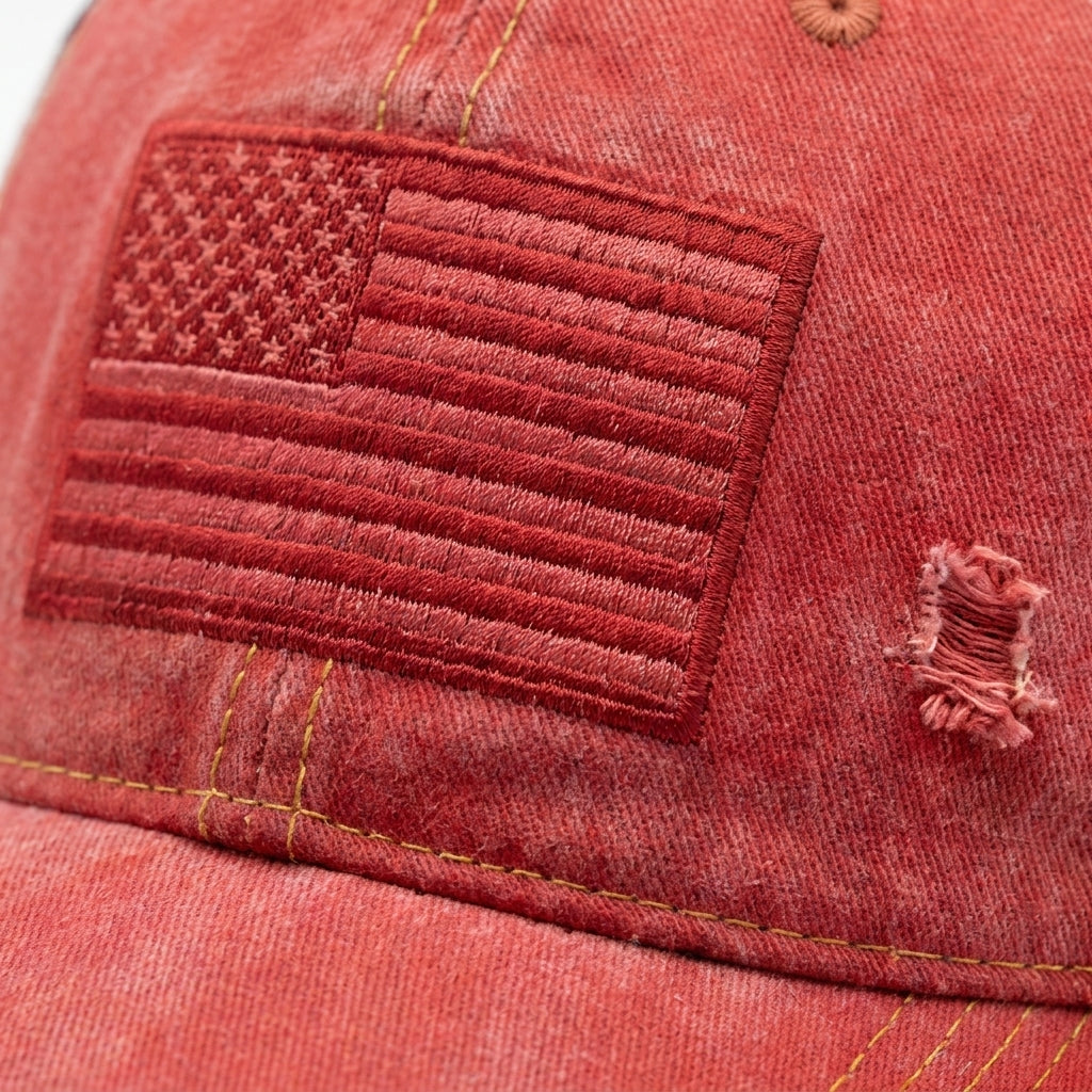 LibertyMesh – American Flag Ponytail Hat